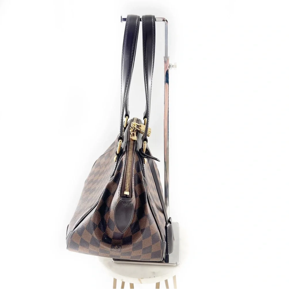 LOUIS VUITTON Damier Ebene Verona PM Satchel Shoulder Bag Authentic - Picture 15 of 17